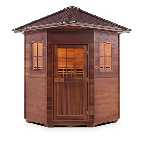 Enlighten MoonLight 4 Person Corner Traditional Sauna