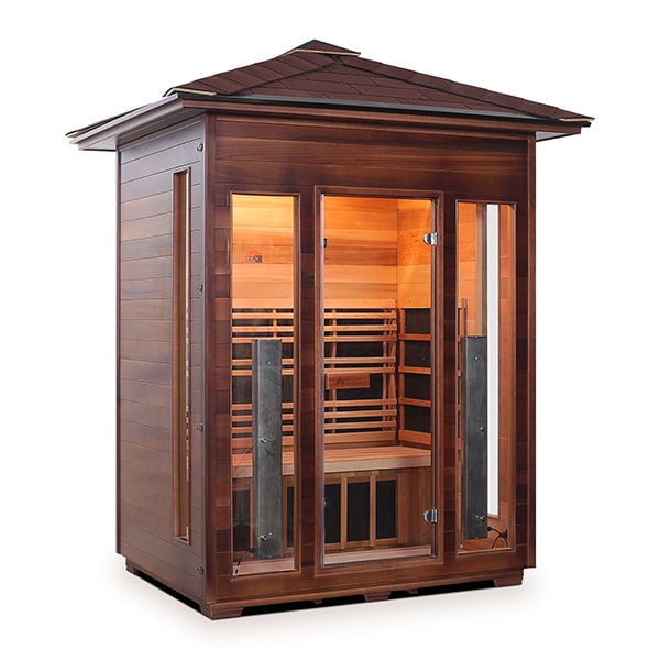 Enlighten Rustic 3 Person Infrared Sauna