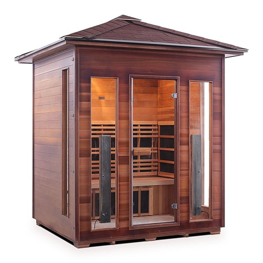 Enlighten Rustic 4 Person Infrared Sauna