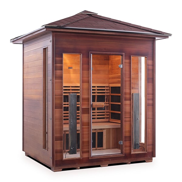 Enlighten Rustic 4 Person Infrared Sauna