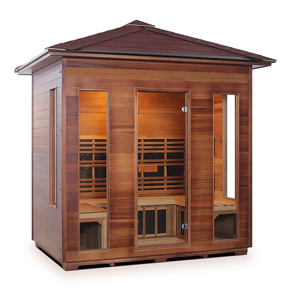 Enlighten Rustic 5 Person Infrared Sauna