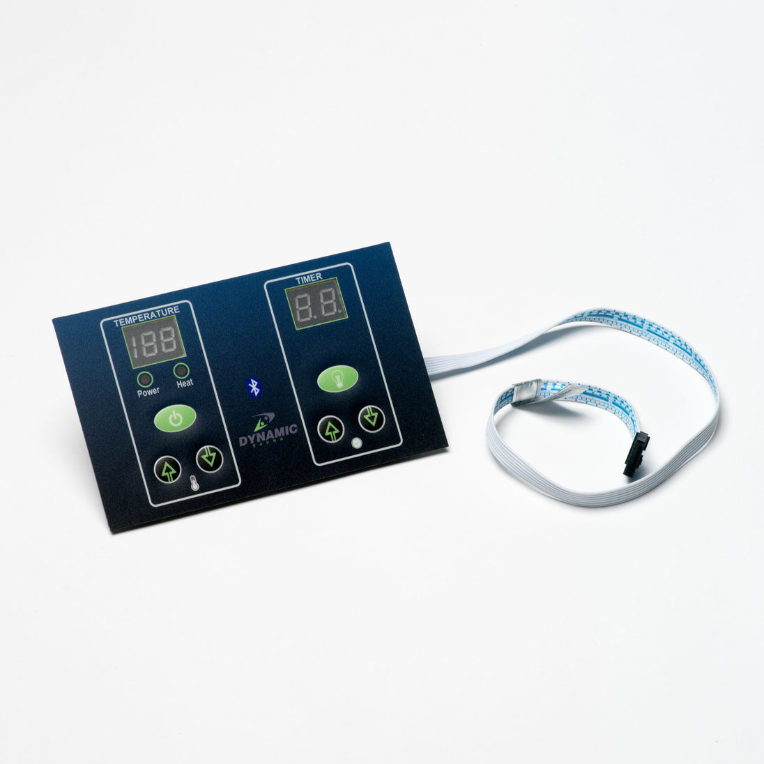 Dynamic Saunas Direct Control Panel Model MX-CP-Green-BT