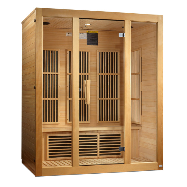 Dynamic Saunas Direct Maxxus "Bellevue" 3 Person Low EMF FAR IR Sauna (MX-J306-01)