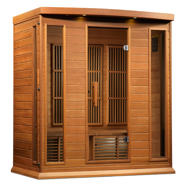 Dynamic Saunas Direct Maxxus "Chaumont" 4 Person Near Zero EMF FAR IR Sauna (MX-K406-01-ZF CED / MX-M406-01-ZF CED)