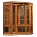 Dynamic Saunas Direct Maxxus "Avignon" 3 Person Corner Near Zero EMF FAR IR Sauna (MX-K356-01-ZF CED / MX-M356-01-ZF CED)